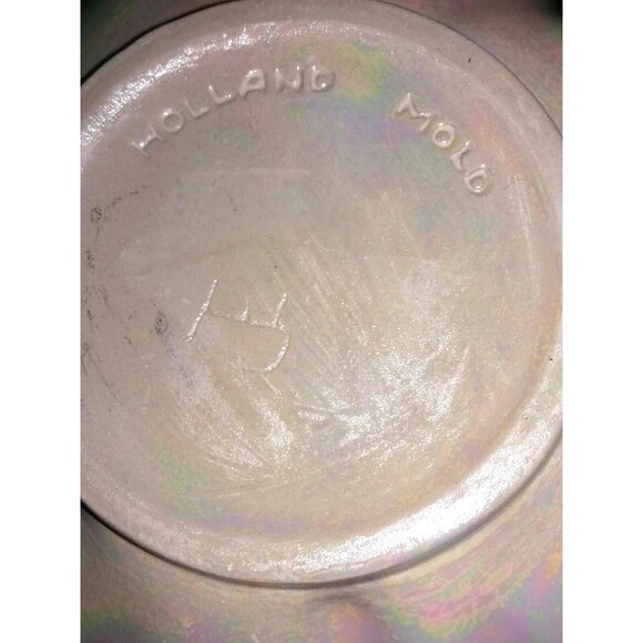 Vintage Holland Mold Iridescent Vase Ceramic Sack Unique Trinket Bowl - Picture 5 of 8
